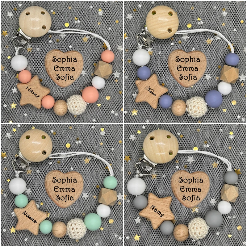 Baby Teethers - NEW Custom Name Handmade Personalized Beech