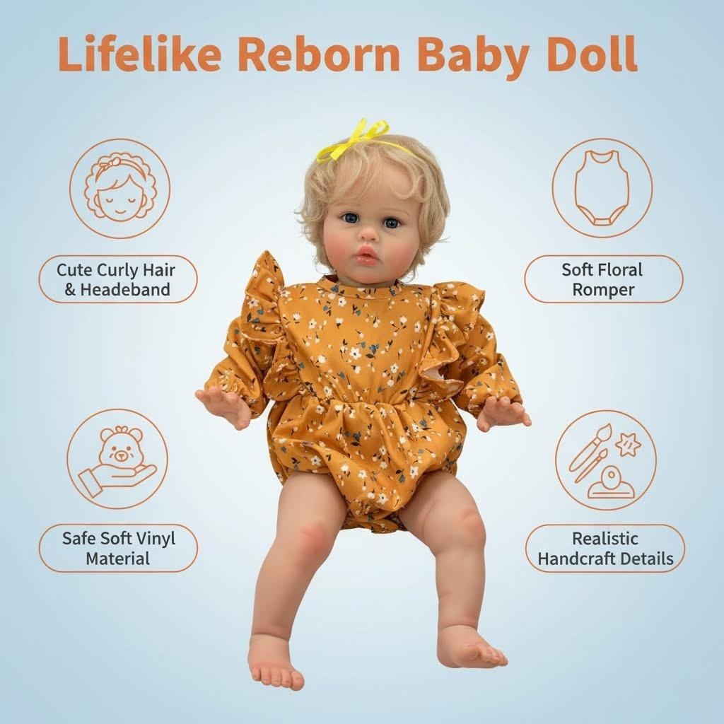 Baby Products For Skin - 60cm Reborn Ellie Realistic Baby Girl