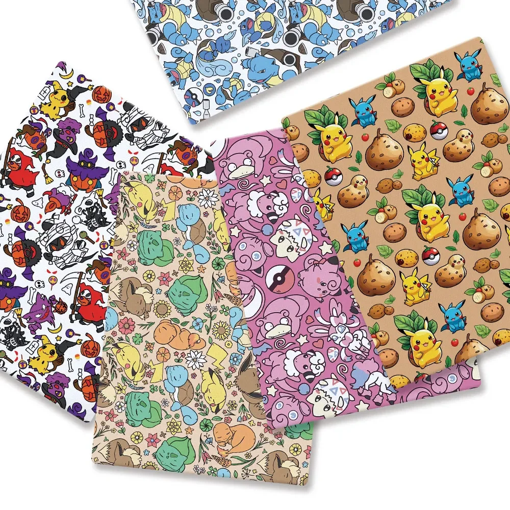 Baby Products In Japan - Pokemon Cartoon Fabric140*50cm Handmade Sewing Patchwork