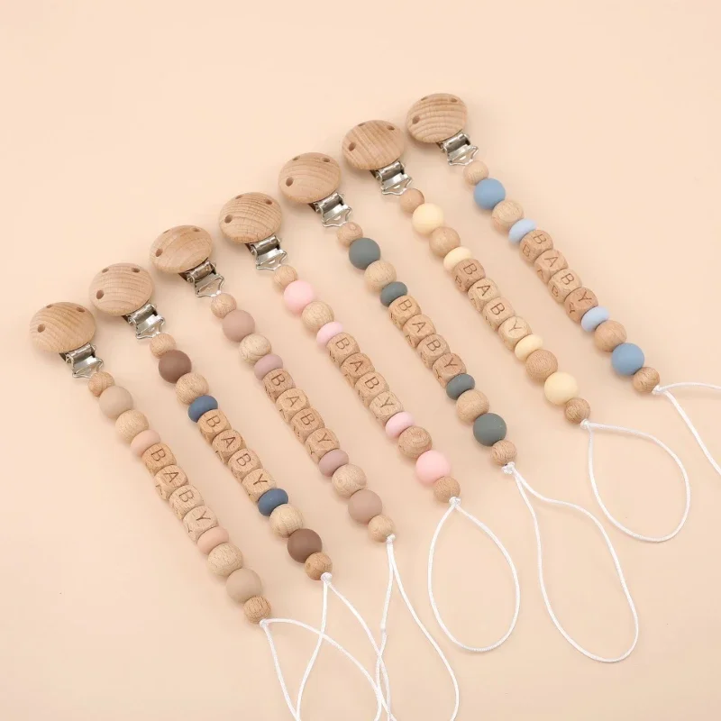 Baby Teethers - Baby Pacifier Clips Personalized Name Teethers