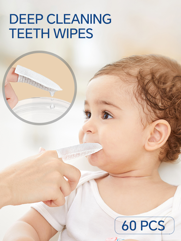 Baby Products Store - 60 pcs Deep Cleaning Teeth Wipes