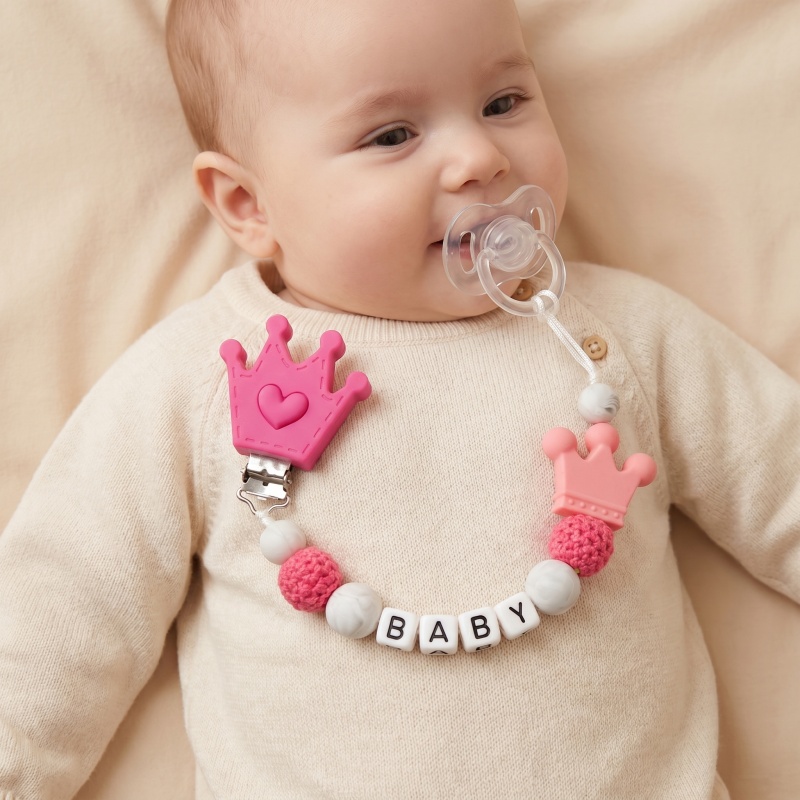 Baby Teethers - Personalized Baby Pacifier Clip Custom Name