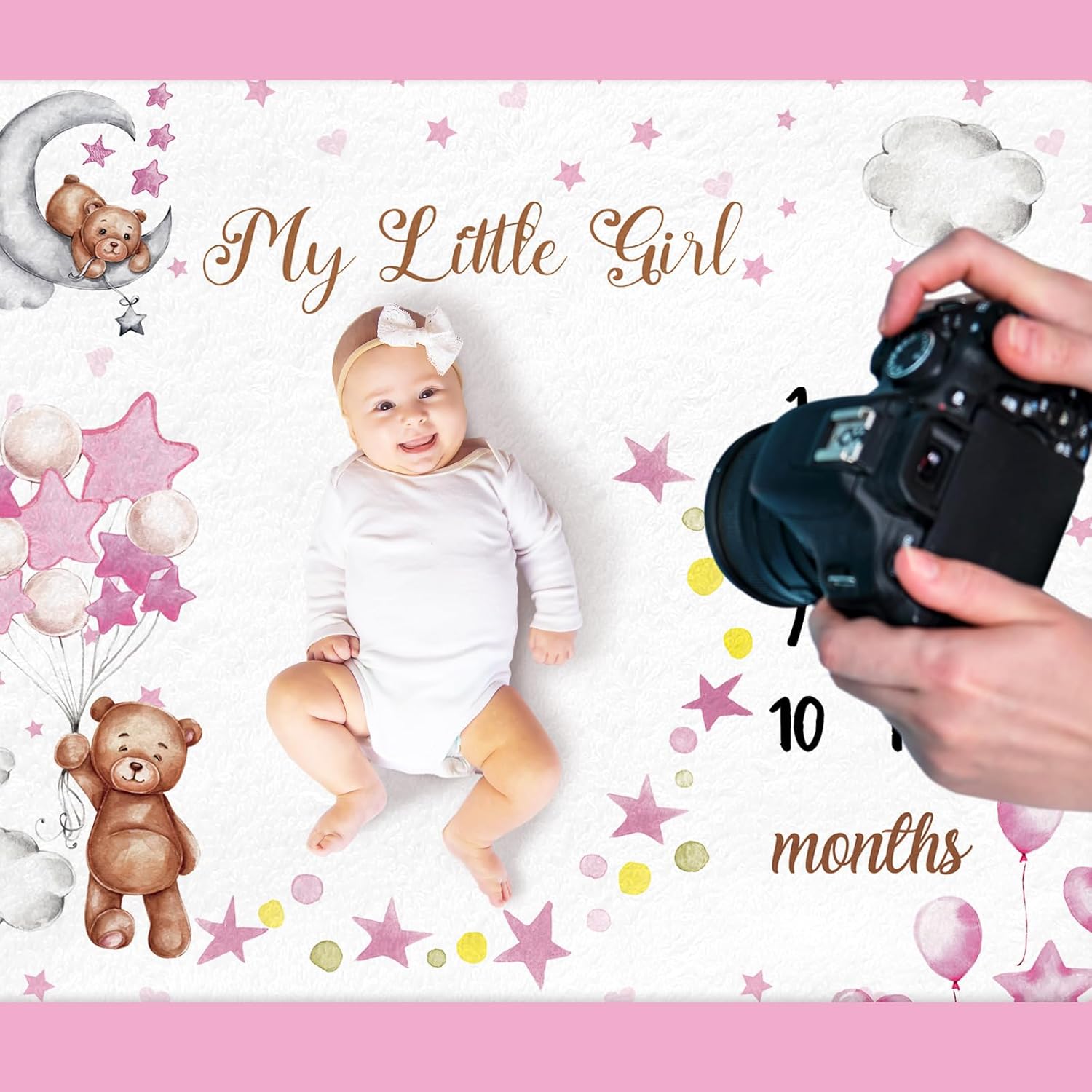 VIKAMA Monthly Baby Growth Mil - Baby Swaddle Blanket recension och pris
