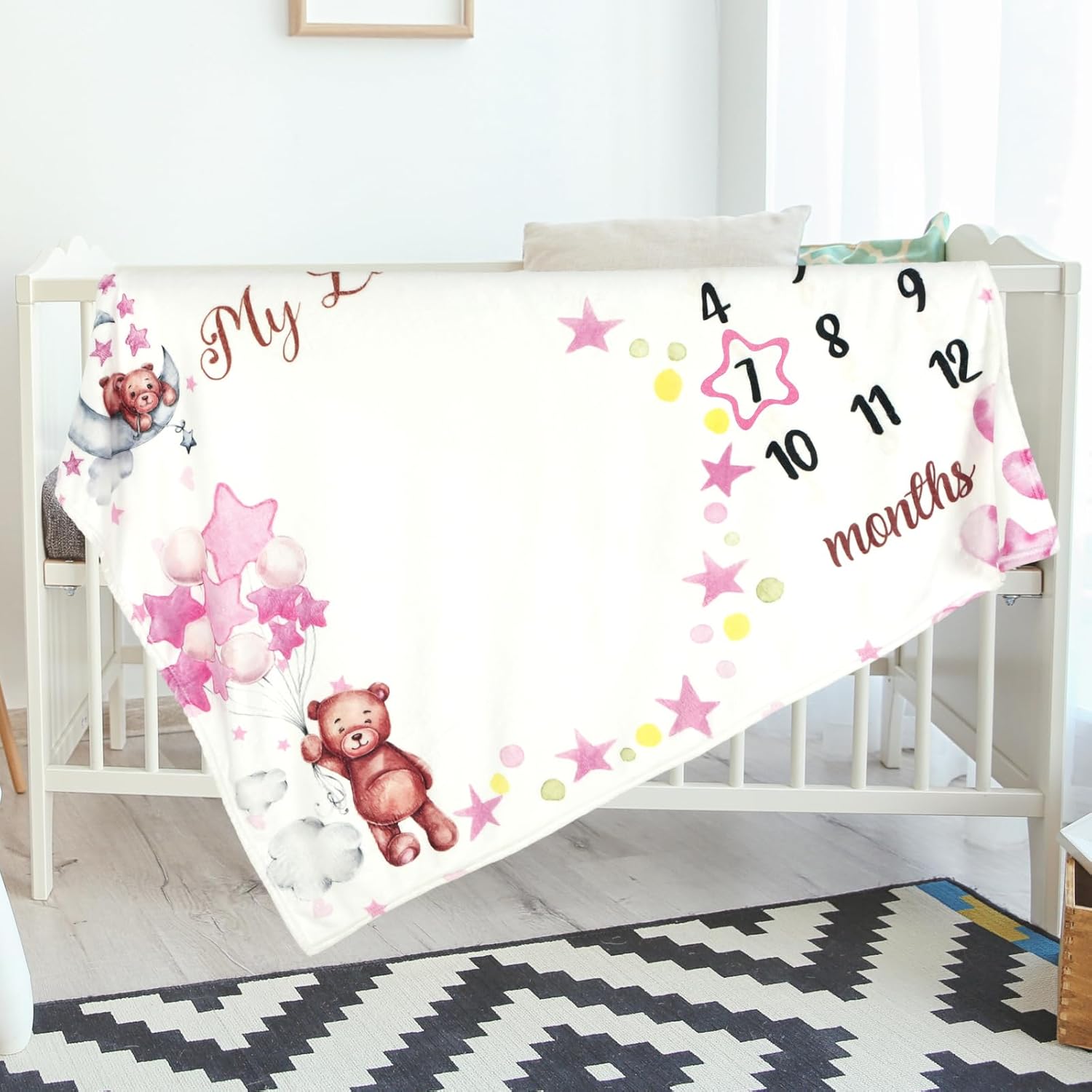 VIKAMA Monthly Baby Growth Mil - Baby Swaddle Blanket recension och pris