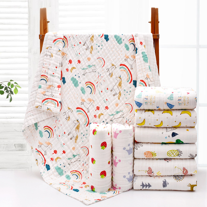 4-Layer Gauze Infant Washcloth - Baby Swaddle Blanket recension och pris