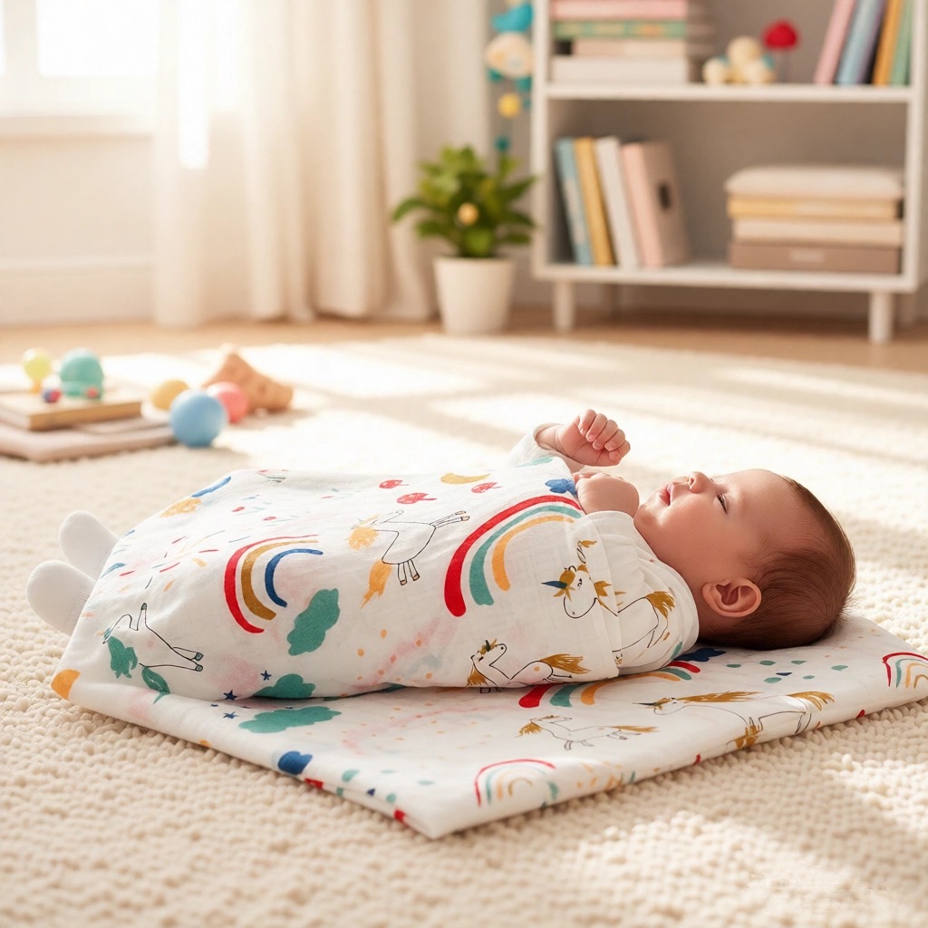 4-Layer Gauze Infant Washcloth - Baby Swaddle Blanket recension och pris