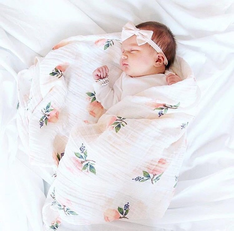 Rose 120x120cm 70% Bamboo 30%  - Baby Swaddle Blanket recension och pris