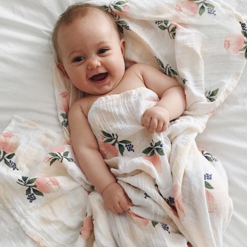 Rose 120x120cm 70% Bamboo 30%  - Baby Swaddle Blanket recension och pris