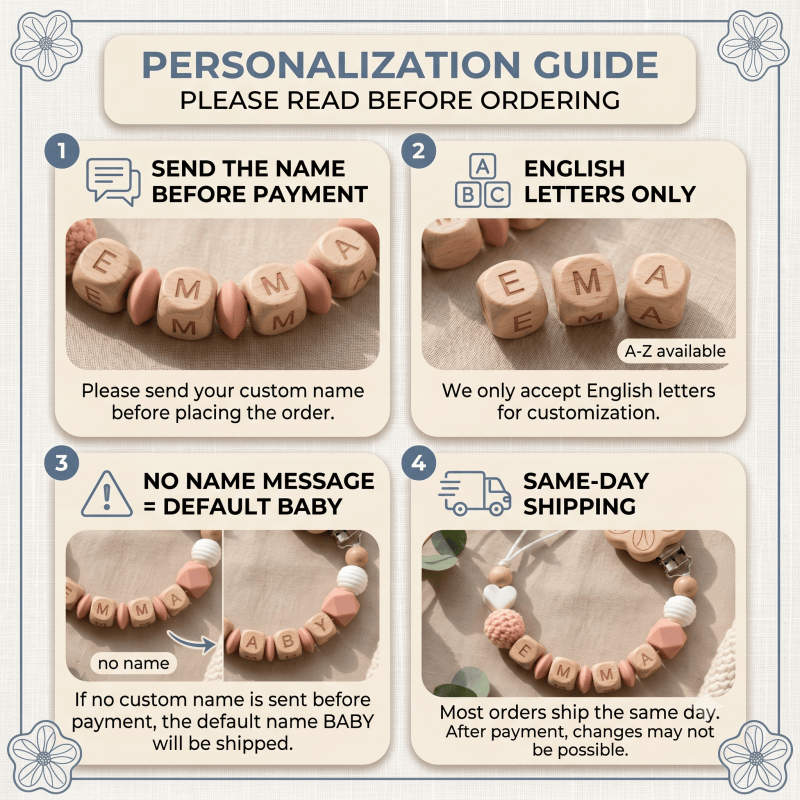 2026 Personalized Baby Pacifie - Baby Teethers recension och pris